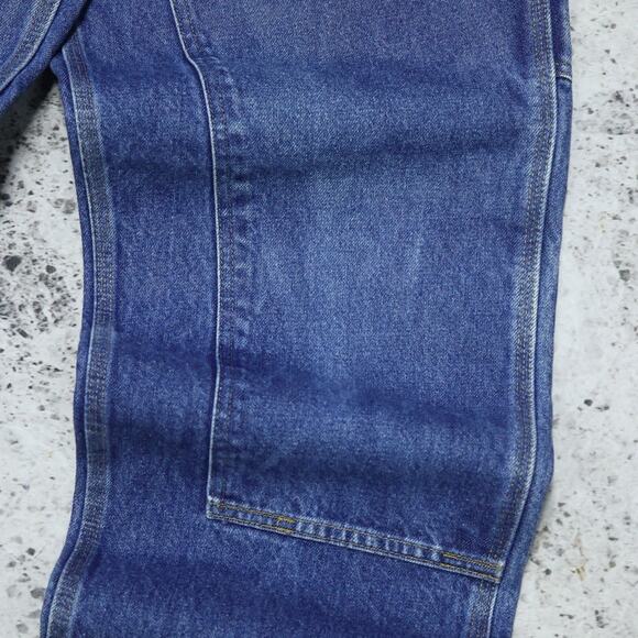 Vintage Carhartt B73 DST Faded Blue Jeans Denim Double Knee Carpenter Pant 31x32 - Picture 12 of 16